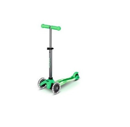 Hulajnoga Mini Micro Deluxe Glow LED Plus Icy Lime - zdjęcie 1