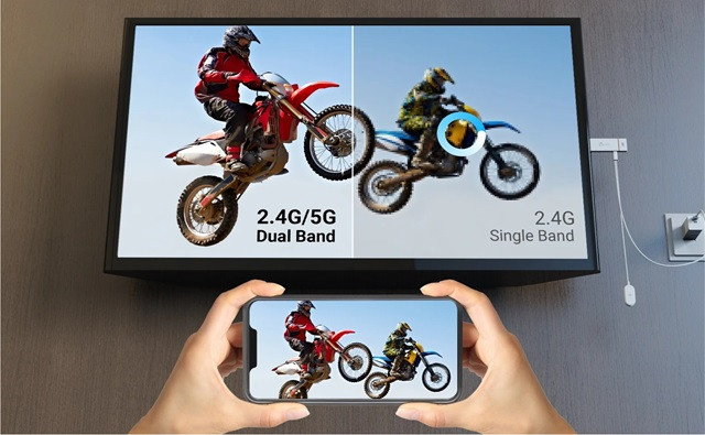 Nadajnik i odbiornik audio/video bezprzewodowy j5create ScreenCast 4K Wireless Display Adapter; kolor biały JVAW76-N - zdjęcie 3