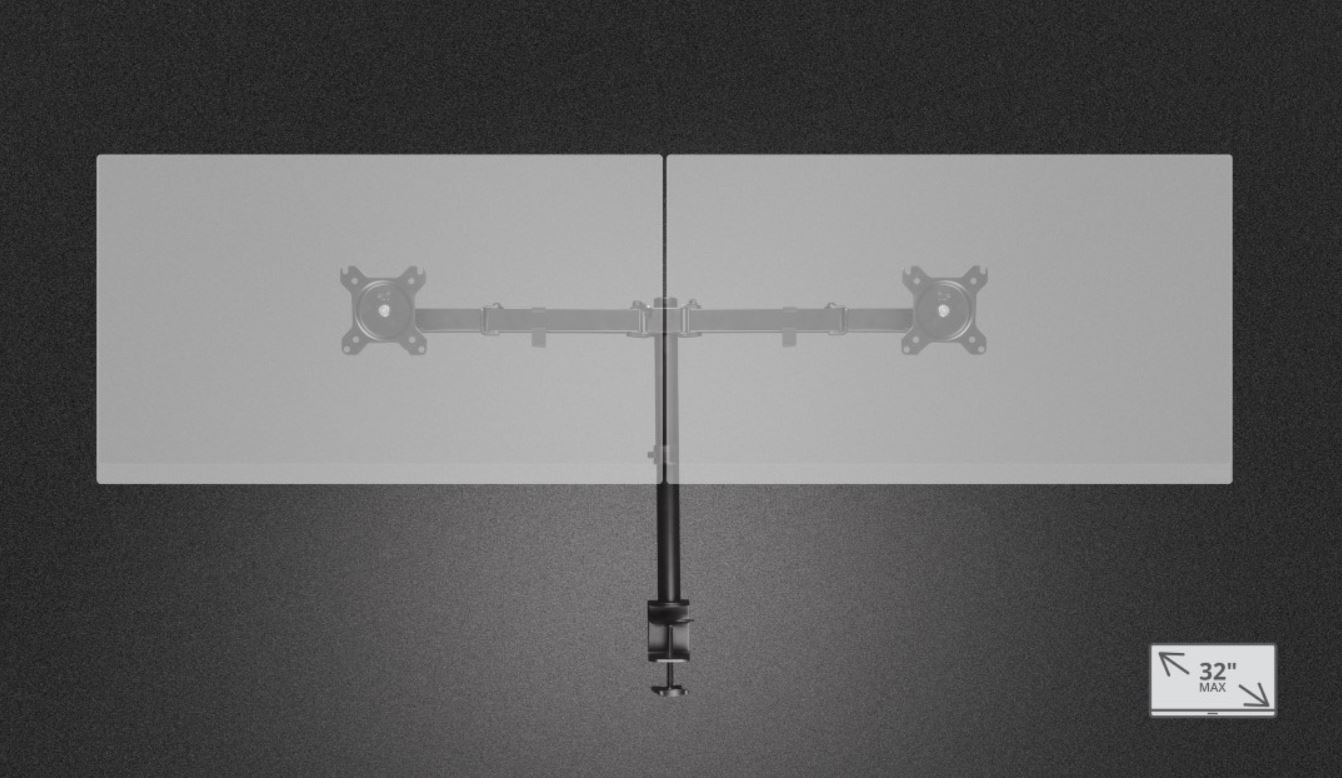 Uchwyt na 2 monitory TRUST GXT1120 Mara Dual (23941) - zdjęcie 2