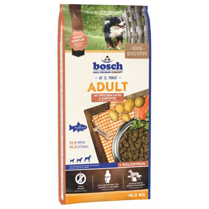 BOSCH Adult Fresh Salmon & Potato - sucha karma dla psa - 15kg - zdjęcie 1