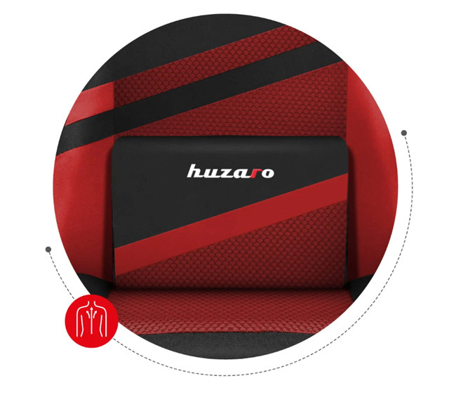 Fotel gamingowy Huzaro Force 4.4 Red Mesh - zdjęcie 8