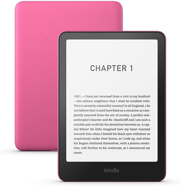 Czytnik Ebook Kindle Paperwhite (12 Generacja) 2024 7?” glare-free 16GB Wi-Fi (z reklamami) Raspberry - zdjęcie 1