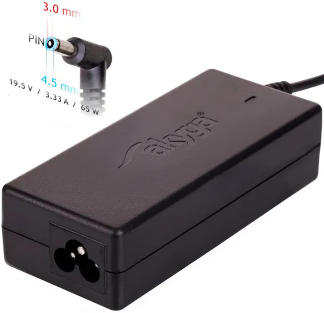 AKYGA ZASILACZ 19.5V/3.33A 65W 4.5*3.0+PIN AK-ND-5 - zdjęcie 1