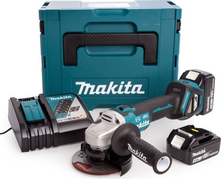 Szlifierka kątowa akum. 18V MAKITA DGA504RT3J - zdjęcie 3