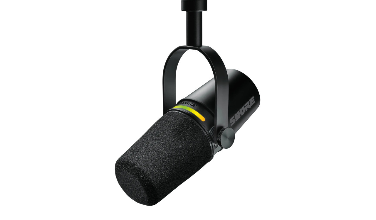 Shure MV7+-K - Mikrofon lektorski/wokalny ze złączem XLR/USB-C Czarny - zdjęcie 1
