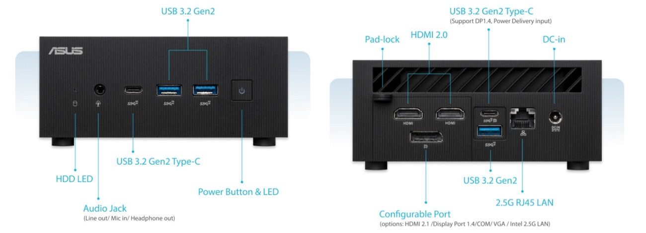 Mini PC ASUS PN64 PN64-B 2S WOC/1220P/NM/NH - zdjęcie 8