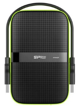 Dysk zewnętrzny HDD Silicon Power Armor A60 (4TB; 2.5"; USB 3.2; 5400 obr/min; Green-Black; SP040TBPHDA60S3K) - zdjęcie 2