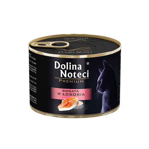 DOLINA NOTECI Premium bogata w łososia - mokra karma dla kota - 185 g - zdjęcie 1