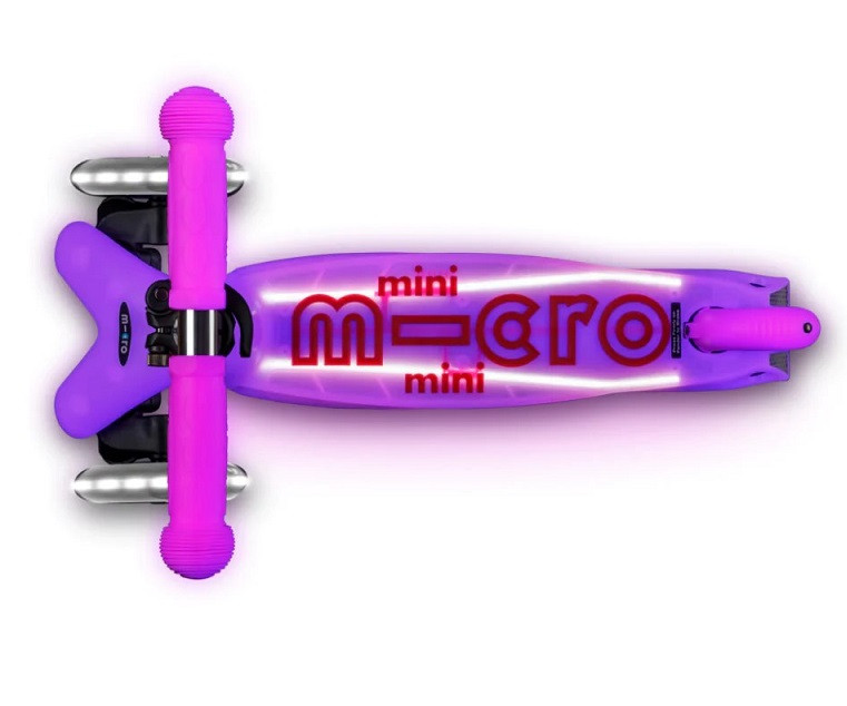Hulajnoga Mini Micro Deluxe Glow LED Plus Frosty Pink - zdjęcie 2