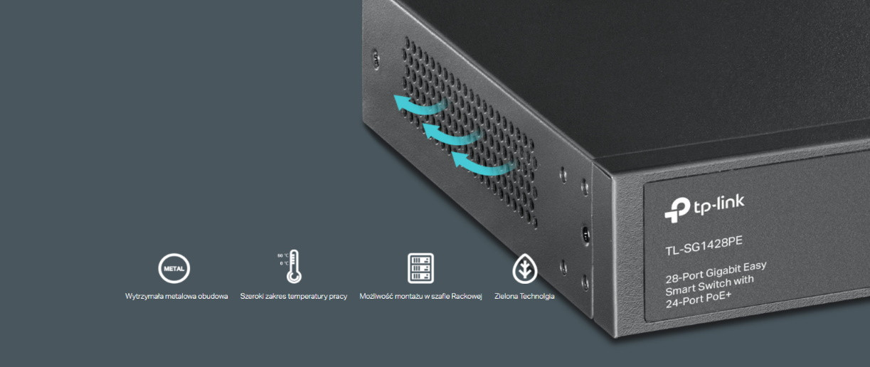 Switch TP-LINK TL-SG1428PE - zdjęcie 6