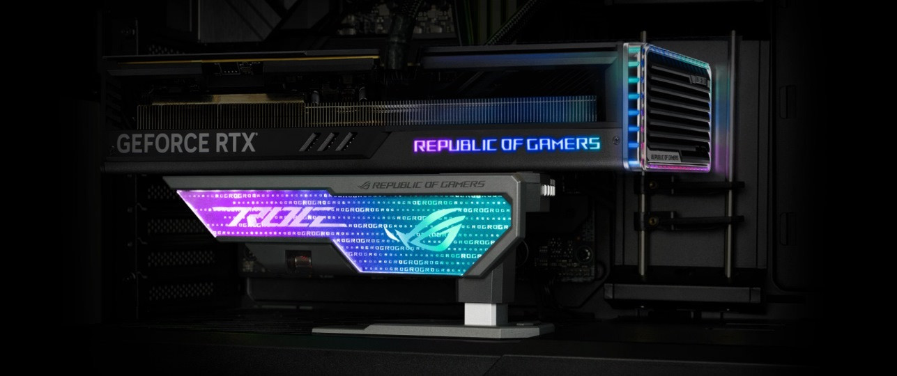 Uchwyt na kartę ASUS XH01 ROG HERCULX - zdjęcie 1