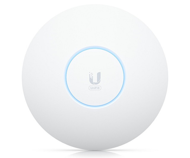 Acces Point Wi-Fi 6E Ubiquiti UniFi U6 Enterprise 2.4GHz(2x2)/5GHz(4x4)/6GHz(4x4) PoE+ 1x2,5G - zdjęcie 1