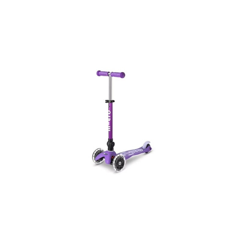 Micro hulajnoga składana Mini DELUXE LED Purple - zdjęcie 1