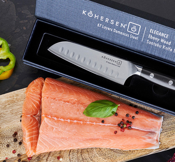 Nóż do chleba Kohersen Elegance Ebony Wood 22,9cm - zdjęcie 6