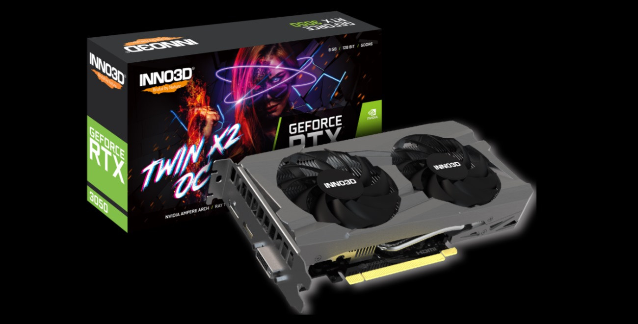 Karta graficzna INNO3D GeForce RTX 3050 TWIN X2 OC 8GB GDDR6 (N30502-08D6X-1711VA41) - zdjęcie 6