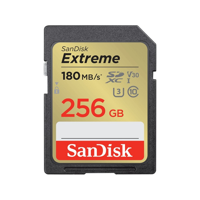 SANDISK EXTREME SDXC 256GB 180/130 MB/s A2 - zdjęcie 1