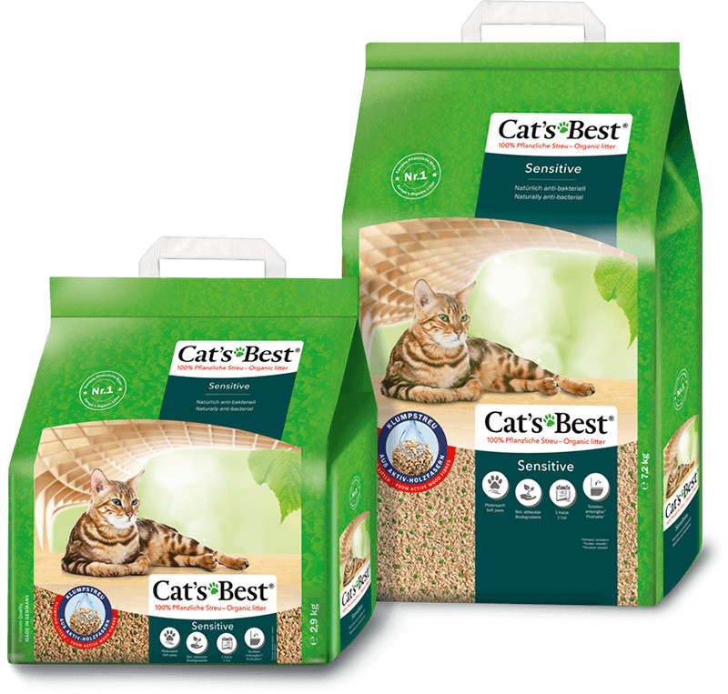 Cat's Best Sensitive - żwirek drewniany dla kota - 20 l - zdjęcie 2