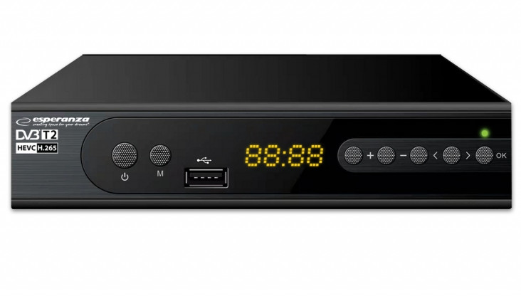 ESPERANZA TUNER DVB-T2 H.265/HEVC EV106R - zdjęcie 1