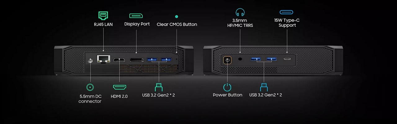 Blackview Mini PC MP200 i5-12450H 16GB SSD512 W11Pro Czarny - zdjęcie 34